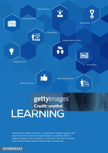 Learning Brochure Template Layout Cover Design High-Res Vector Graphic ...