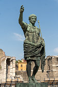Bronze statue of the Roman Emperor Augustus Caesar