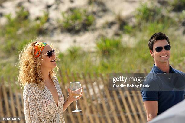 Kate Hudson and Colin Egglesfield on location for "Something Borrowed" on June 7, 2010 in the Queens Borough of New York City.