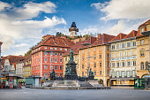Historic city of Graz with main square, Styria, Austria
