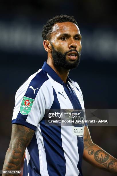 Kyle Bartley of West Bromwich Albion during the Carabao Cup First Round match between West Bromwich Albion and Luton Town at The Hawthorns on August...