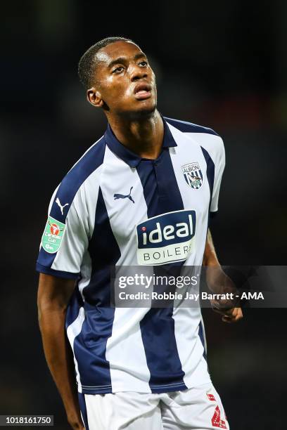 Tosin Adarabioyo of West Bromwich Albion during the Carabao Cup First Round match between West Bromwich Albion and Luton Town at The Hawthorns on...