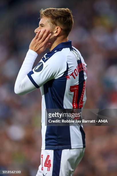Conor Townsend of West Bromwich Albion during the Carabao Cup First Round match between West Bromwich Albion and Luton Town at The Hawthorns on...