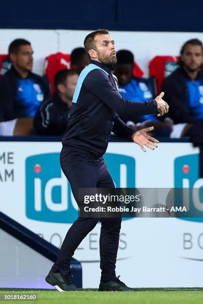 Nathan Jones of Luton Town during the Carabao Cup First Round match between West Bromwich Albion and Luton Town at The Hawthorns on August 14, 2018...