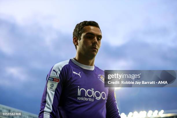 James Shea of Luton Town during the Carabao Cup First Round match between West Bromwich Albion and Luton Town at The Hawthorns on August 14, 2018 in...