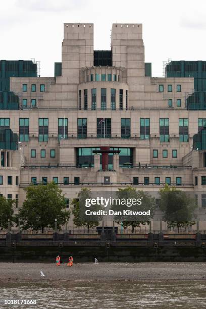 General view of the MI6 headquarters on August 17, 2018 in London, England.