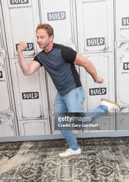 Actor Ian Ziering visits Build Series to discuss the film 'Sharknado 6' at Build Studio on August 17, 2018 in New York City.