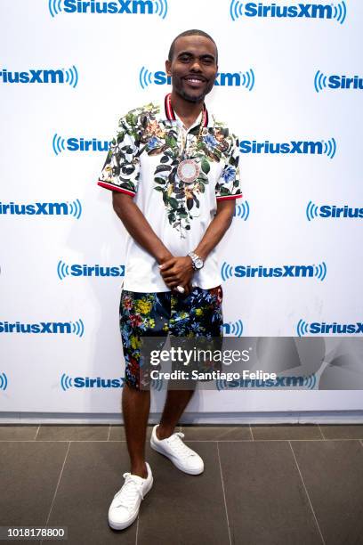 Lil Duval visits SiriusXM Studios on August 17, 2018 in New York City.