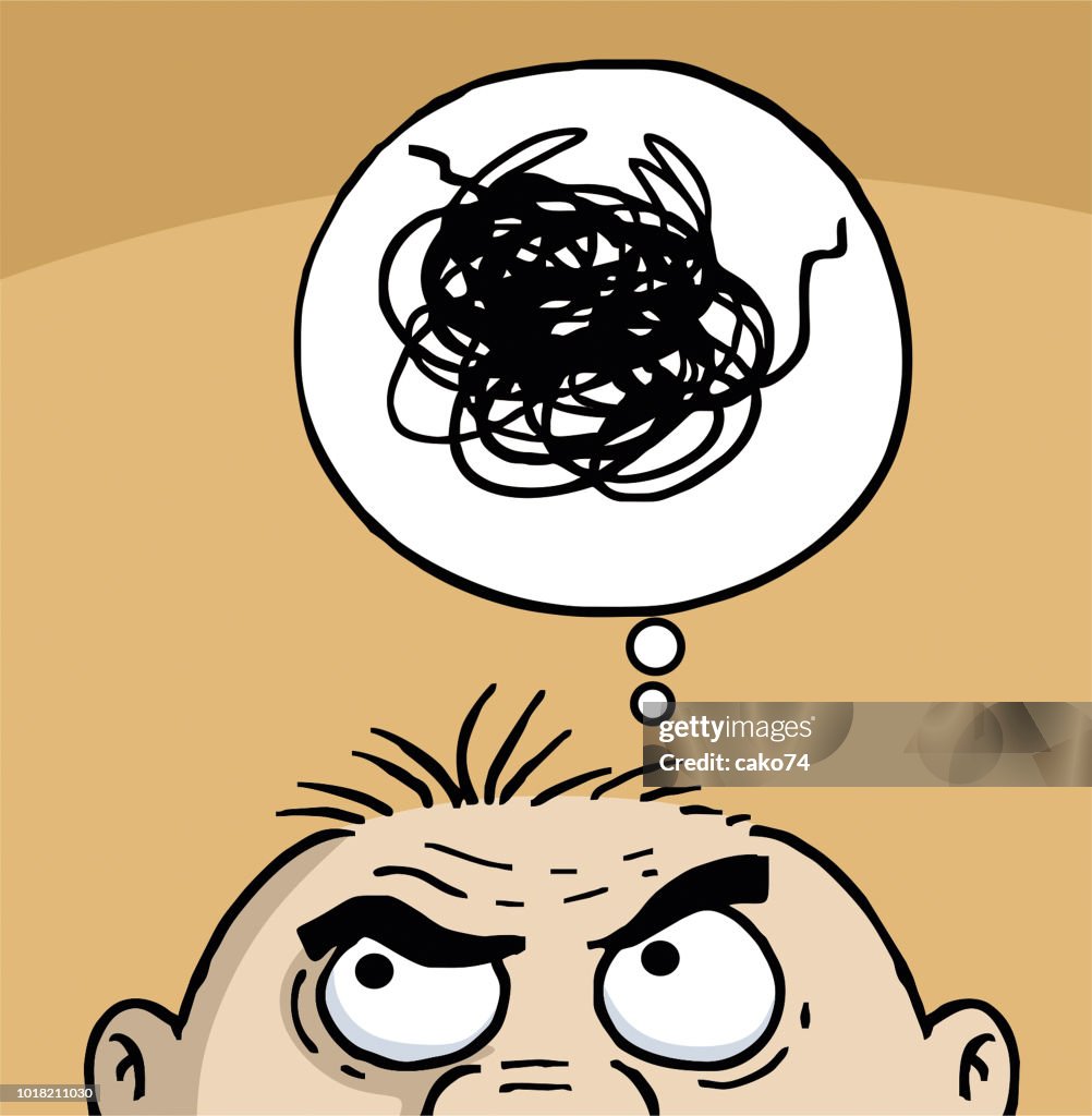 Cartoon Confused Man High-Res Vector Graphic - Getty Images