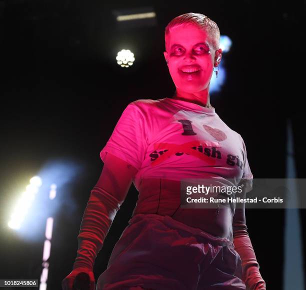 Fever Ray performs at Way out West Festival on August 10, 2018 in Gothenburg, Sweden. .