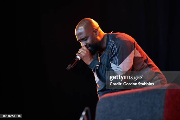 Kelvin Mercer of De La Soul performs live at Lowlands festival 2018 on August 17, 2018 in Biddinghuizen, Netherlands.