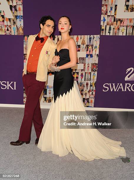 Model Devon Aoki and designer Zac Posen attend the 2010 CFDA Fashion Awards at Alice Tully Hall at Lincoln Center on June 7, 2010 in New York City.