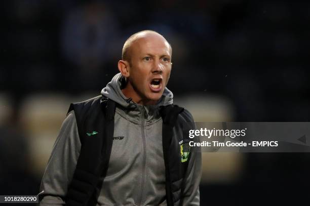 Yeovil Town manager Darren Way on the touchline Notts County v Yeovil Town - Sky Bet League Two - Meadow Lane .