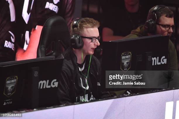 Zach "Zed" Denyer competes for Unilad during the 2018 Call of Duty World League Championship at Nationwide Arena on August 17, 2018 in Columbus, Ohio.