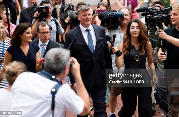 The lead defense attorney for former Trump campaign manager Paul Manafort, Kevin Downing, walks to the Albert V. Bryan US Courthouse in Alexandria,...