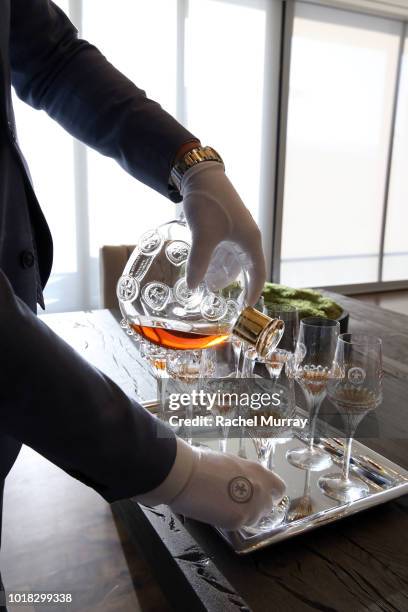 View of LouisXIII Cognac during The Nartey Group presents a Sellebrity Toast at Above the Penthouse in The W Residences on August 16, 2018 in...