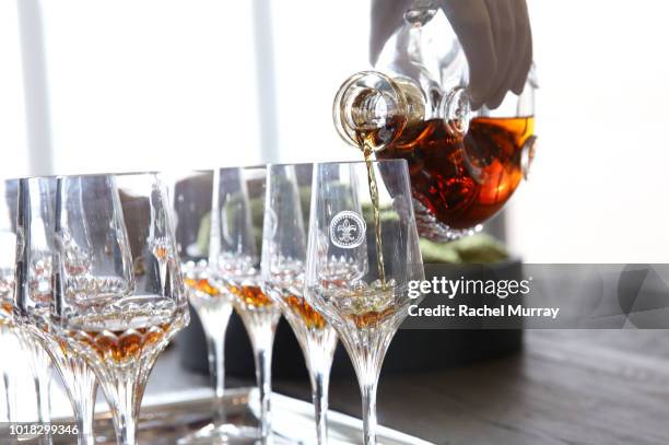 View of LouisXIII Cognac during The Nartey Group presents a Sellebrity Toast at Above the Penthouse in The W Residences on August 16, 2018 in...