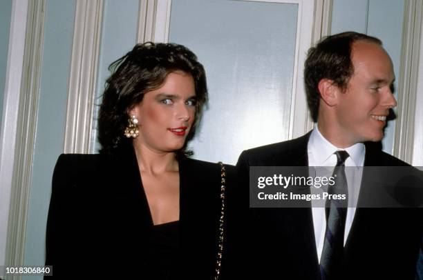 Princess Stephanie and Prince Albert circa 1989 in New York.