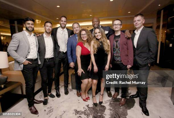 Atif Ahmad, Benjamin Hart, Trevor Lambright, Rob Wilner, Kofi Narty, Benjamin Sidon, Joel Vendette, Karyn Morris, and Jennifer Castaneda of The...