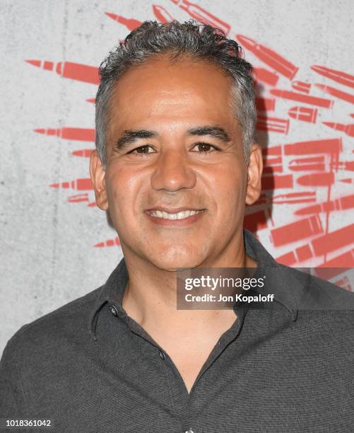 John Ortiz attends the photo call For STX Films' "Peppermint" at Four Seasons Hotel Los Angeles at Beverly Hills on August 17, 2018 in Los Angeles,...