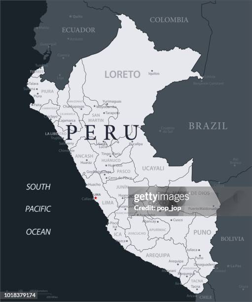 19 - peru - black gray 10 - peru stock illustrations