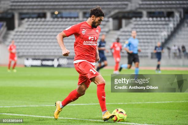 Redah Atassi of Beziers during the French Ligue 2 match between Paris FC and Beziers at Stade Charlety on August 17, 2018 in Paris, France.