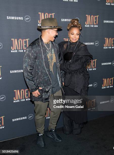 Daddy Yankee and Janet Jackson attend the "Made For Now" release party at Samsung 837 on August 17, 2018 in New York City.