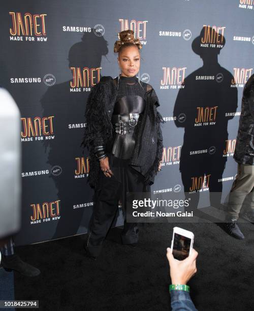 Janet Jackson attends the "Made For Now" release party at Samsung 837 on August 17, 2018 in New York City.