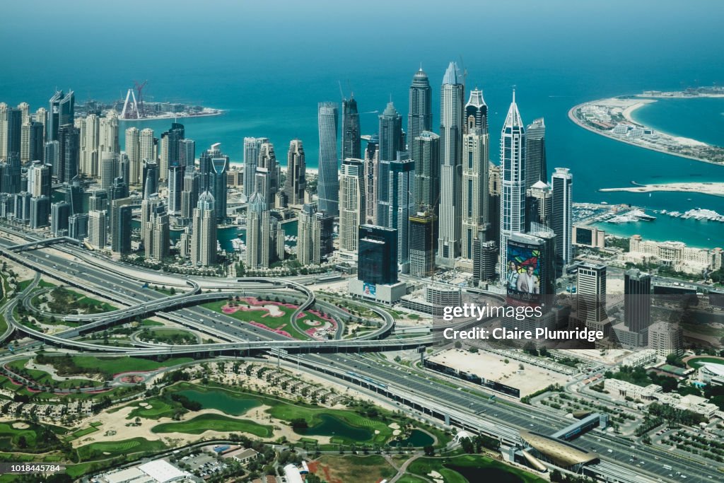 Aerial View of Dubai