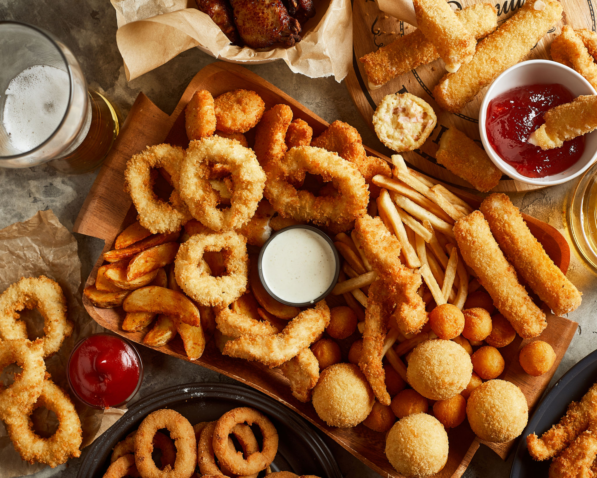 frying snacks
