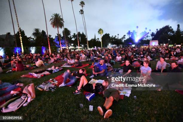 Guests attend Netflix's "Stranger Things" Celebrates 12 Emmy Nominations at Hollywood Forever on August 17, 2018 in Hollywood, California.