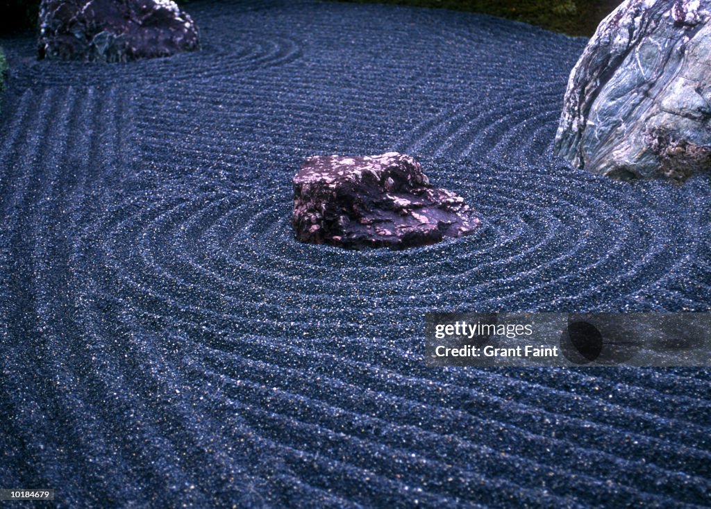 ROCK GARDEN IN KYOTO, JAPAN