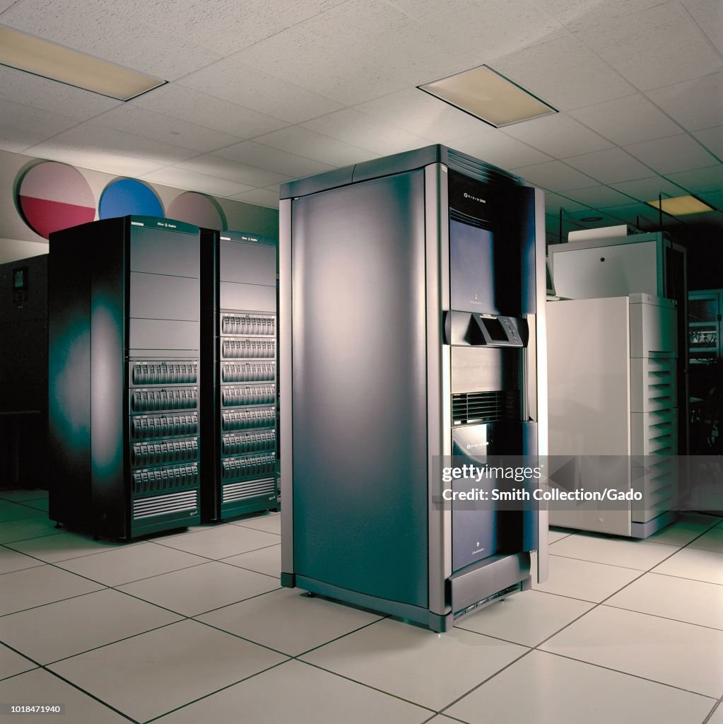 Color photograph of a NAS Origin 2000 Computer System with the