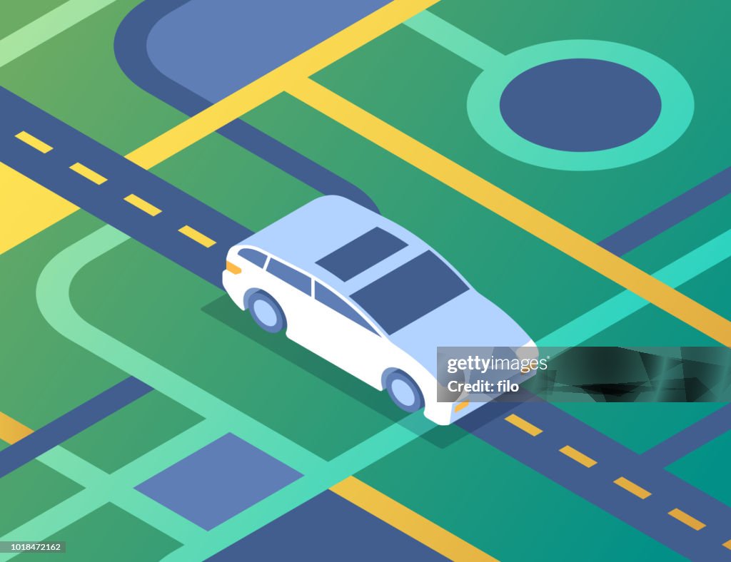 Car Driving Street Navigation