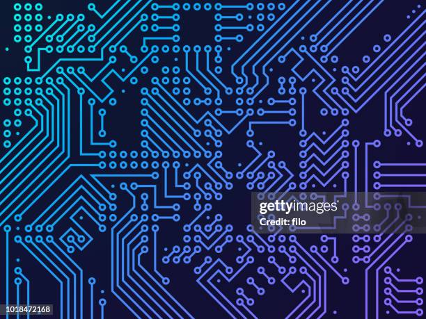 digital circuit board - hacking background stock illustrations