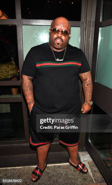 CeeLo Green attends "The Bonfyre" Listening Session & Dinner presented by Hitco at King + Duke Restaurant on August 17, 2018 in Atlanta, Georgia.