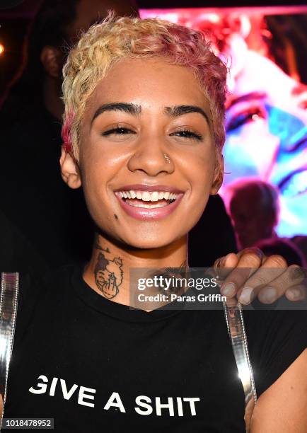 Klondike Blonde attends "The Bonfyre" Listening Session & Dinner presented by Hitco at King + Duke Restaurant on August 17, 2018 in Atlanta, Georgia.