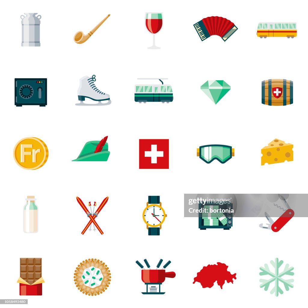 Suisse Design plat Icon Set