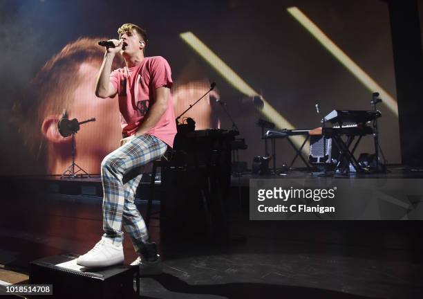 Charlie Puth performs during the 2018 Honda Civic Tour at Shoreline Amphitheatre on August 17, 2018 in Mountain View, California.