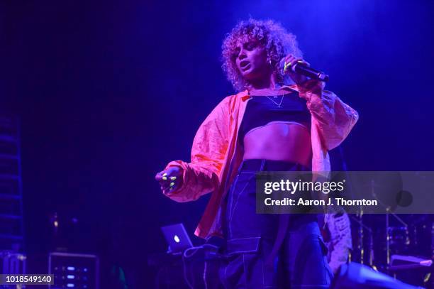 Singer DaniLeigh performs on stage during the 'Keep That Same Energy' Tour at The Majestic Theater on August 17, 2018 in Detroit, Michigan.