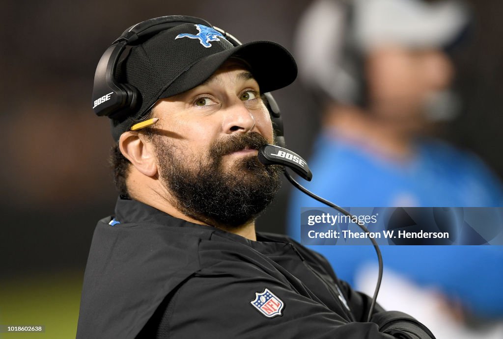 Detroit Lions v Oakland Raiders