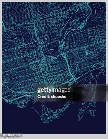 Yellowmap Toronto City Of Toronto Street Map