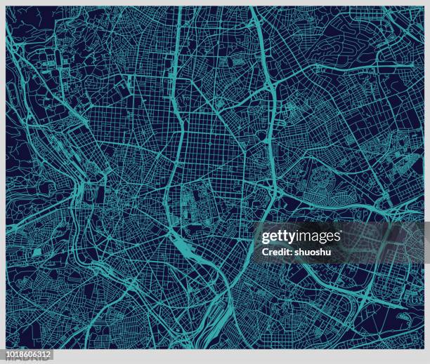 馬德里地圖模式背景向量 - madrid 幅插畫檔、美工圖案、卡通及圖標