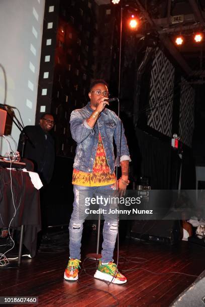 Raheem DeVaughn performs at S.O.B.'s on August 17, 2018 in New York City.