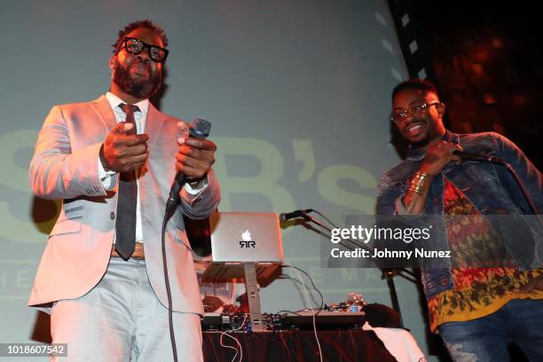 Dwele and Raheem DeVaughn perform at S.O.B.'s on August 17, 2018 in New York City.