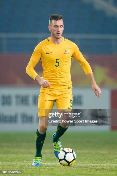 Aleksandar Susnjar of Australia in action during the AFC U23 Championship China 2018 Group D match between South Korea and Australia at Kunshan...