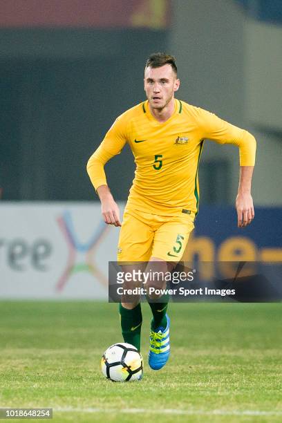 Aleksandar Susnjar of Australia in action during the AFC U23 Championship China 2018 Group D match between South Korea and Australia at Kunshan...