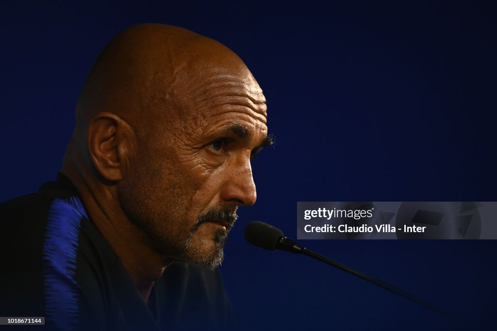 FC Internazionale Training Session And Press Conference