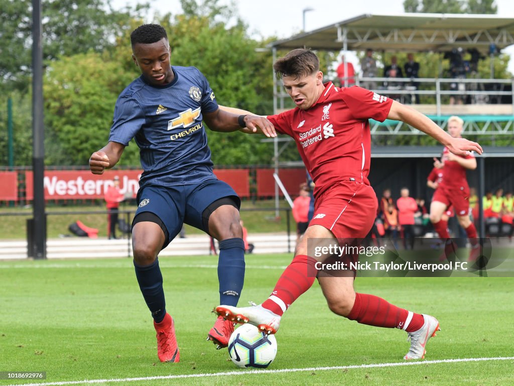 Liverpool v Manchester United - U18 Premier League