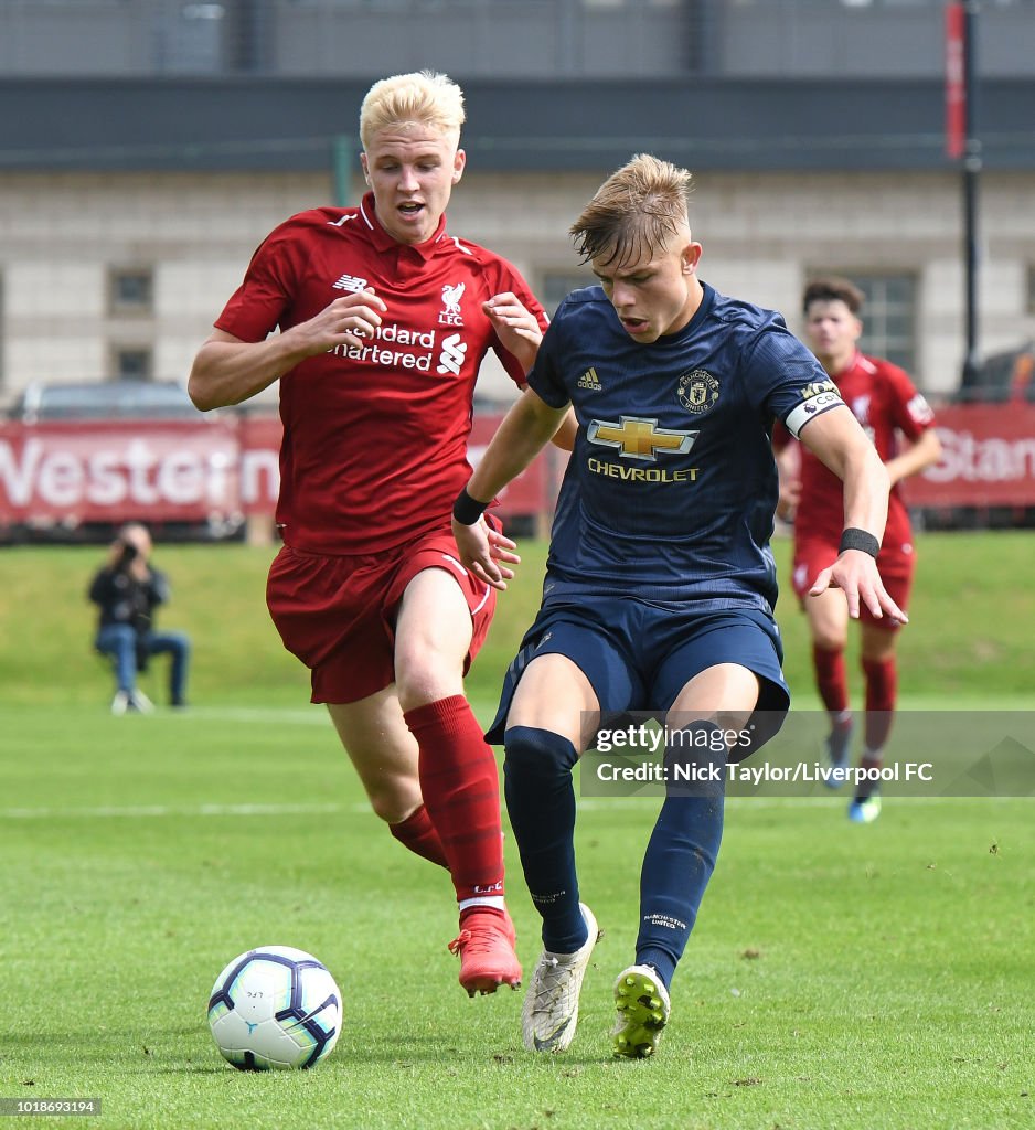 Liverpool v Manchester United - U18 Premier League